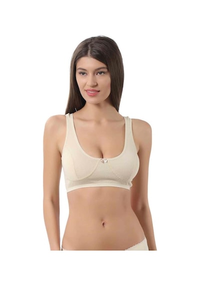 Özkan Underwear Özkan Bayan Yarım Atlet Sütyen Ribana Yüzde Yüz Pamuklu 0564