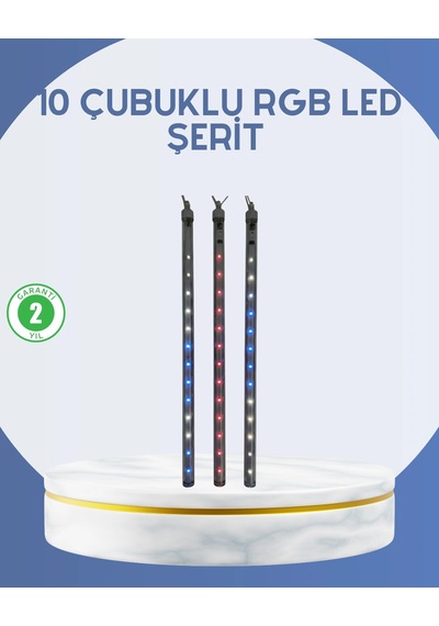 Dış Mekan Led Kayan Yıldız Işığı 10 Çubuk Aydınlatma Çok Renkli
