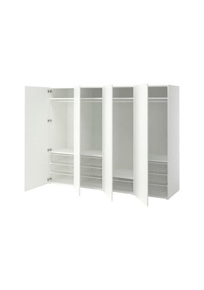 Platsa Gardırop , Beyaz, 240x57x181 Cm Platsa Gardırop , Beyaz, 240x57x181 Cm