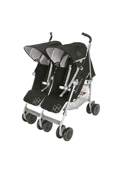Twin Techno İkiz Bebek Arabası Black Gri