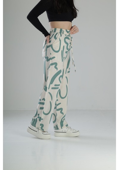 Cocopelli Yes İl Etnik Desenli Baggy Pantolon Coc1848 Desenli