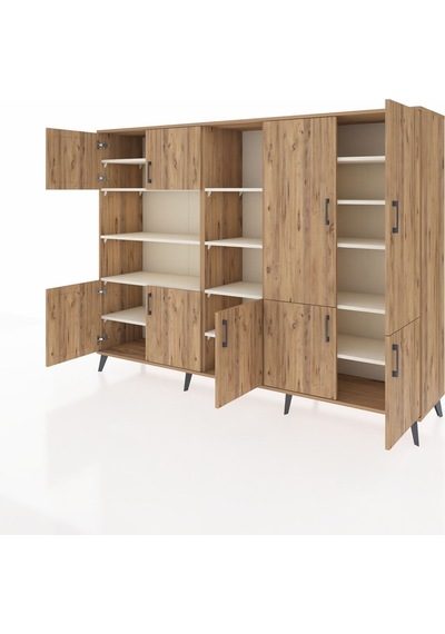 Hyperion Dolap 14 Raflı 9 Kapaklı 220x44x163 Çam-çam/aytaşı Atlas Çam/aytası - Atlas Çam Hyperion Dolap 14 Raflı 9 Kapaklı 220x44x163 Çam-çam/aytaşı Atlas Çam/aytası - Atlas Çam