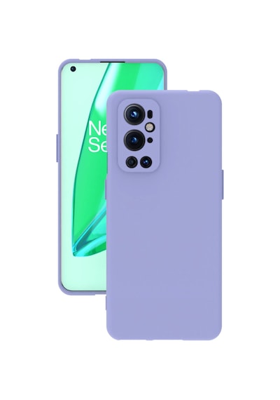 Oneplus 9 Pro Kılıf Kamera Korumalı Silikon Rubber Arka Kapak Lila