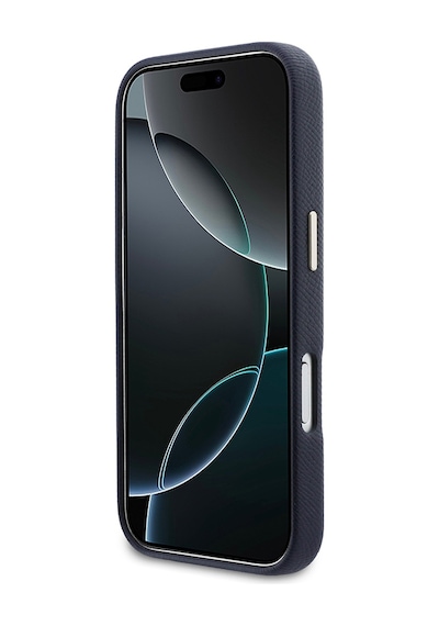 Apple Uyumlu iPhone 17 Pro Max Kılıf Guess Lisanslı 4g Büyük Metal Kamera Çerçeveli Pu Deri Resin Kapak Mavi