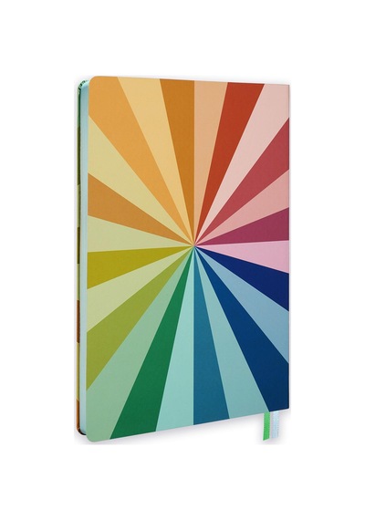 19x25 Ciltli Stripe - Spectrum Circle Çok Renkli
