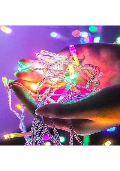 Renkli Yılbaşı Ağacı Işığı 10 Metre Renkli Led Işık Renkli Noel Işığı Renkli İp Led Işık 220vfişli Gün Işığı