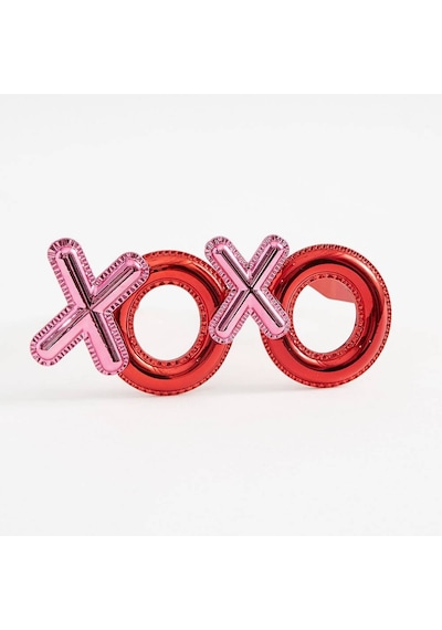 Himarry Kırmızı Renk Xoxo Yazılı Parti Gözlüğü 17x7 Cm