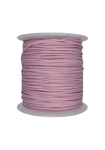 Paraşüt İp, Bileklik, Tesbih Ve Hobi İpi 0.8 Mm 100 Metre Makara Açık Pembe