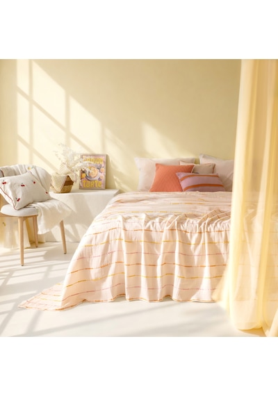 Soft Punto Tek Kişilik Yatak Örtüsü - Renkli - 180x240 Cm Çok Renkli