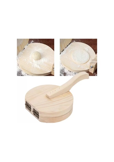 Masif Ahşap Hamur Pressi - Mutfak Hamur Bastırma Aparatı 20 Cm 48809954