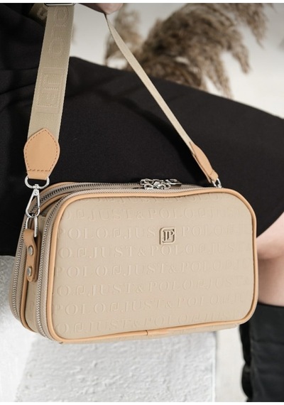 Just Polo Omuz Askılı Çapraz Kadın Çantası Kum