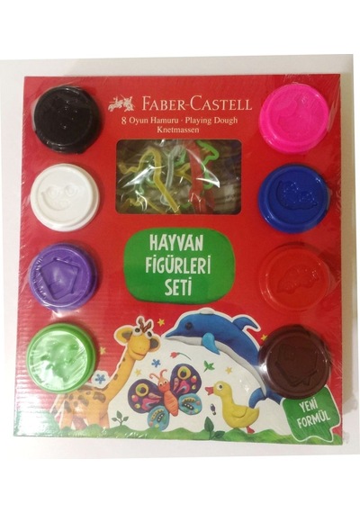 Faber Castell Hayvan Figürleri Oyun Hamuru Şekilleri 8x50
