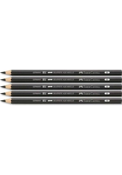 Hobi-Marketart Faber Castell Graphite Aquarelle Sulandırılabilir Dereceli Kalem - 489181103 - 4B