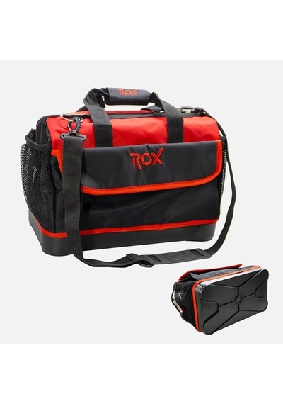 Row Wood Easy Carry Plastik Tabanlı Bez Alet Çantası 16'' 153rox0381
