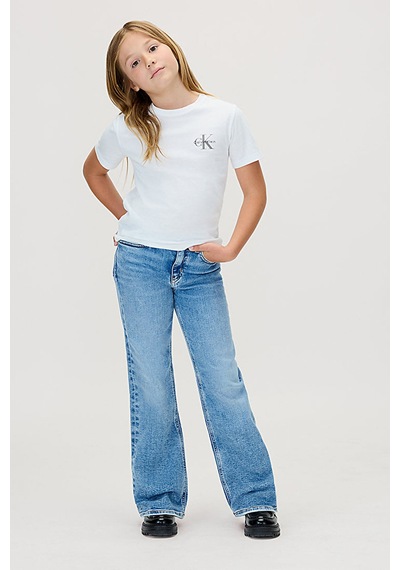 Calvin Klein Erkek Çocuk Tişört Iu0ıu00719 BEYAZ