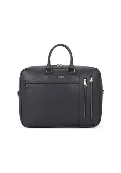 Case Club 2208-5 Laptop Evrak Çantası Büyük Boy 17.3 İnç El Omuz Çantası Siyah