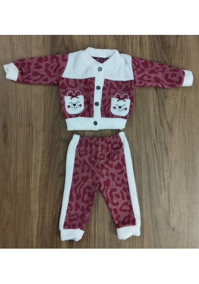 Egişbaby Kız Bebek Baskılı İkili Takım Çok Renkli