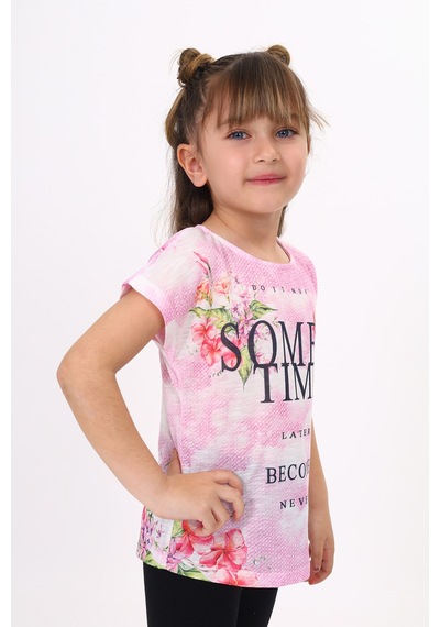 Toontoy Kids Toontoy Kız Çocuk Sometimes Baskılı Tişört Pembe Toontoy Kids Toontoy Kız Çocuk Sometimes Baskılı Tişört Pembe