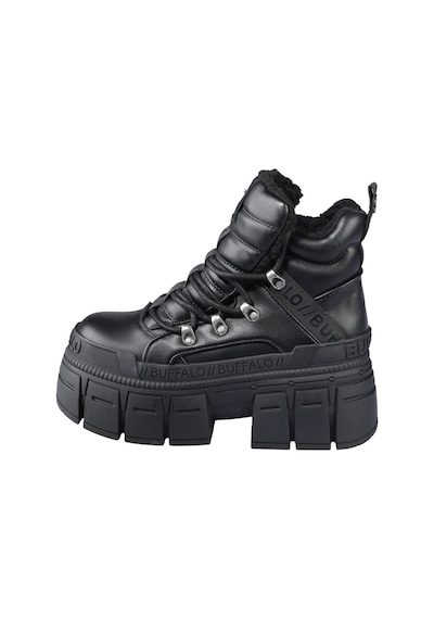 Oxford Klasik Kadın 1622608 Buffalo Gospher Hıke Mıd Pad - Vegan Nappa- Black Siyah