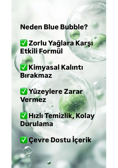 Blue Bubble Yağ Çözücü Tekli