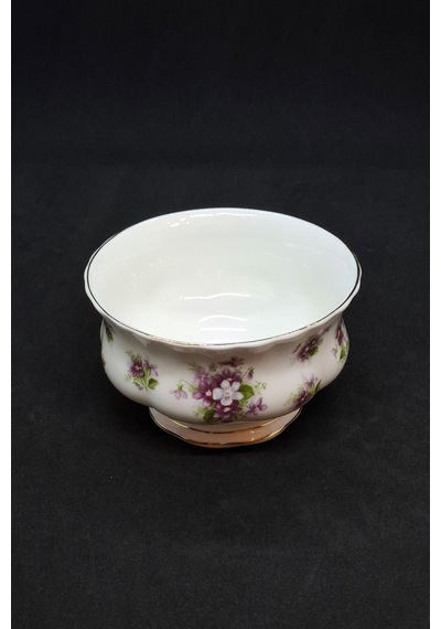Sweet Violets Bone China Antika Porselen Şekerlik/çerezlik 150 Ml Pembe