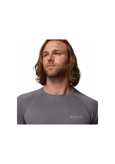 Columbia Ao0944 Alpine Chill Pro Ss Crew Erkek T-shirt-33001 Koyu Gri Melanj