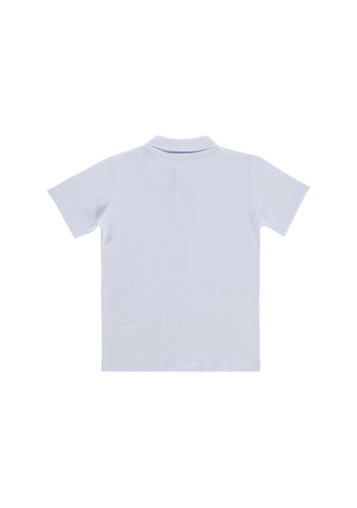 Civil Boys Palmiye Nakışlı Polo Yaka 10-13 Yaş Tişört - Beyaz