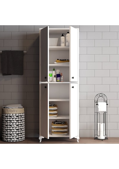 Moxen Mobilya Beyaz Çok Amaçlı Dolap Bd1001Byz