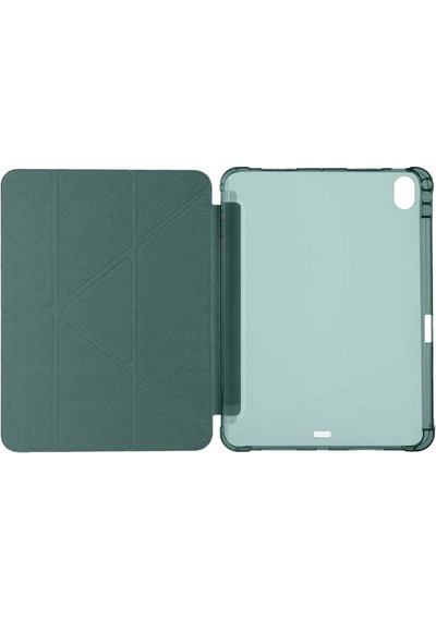 Apple Uyumlu iPad Air 11'' M3 2025 m2 2024 Üçgen Katlanabilir Kalem Şarj Bölmeli Standlı Kılıf Kapaklı