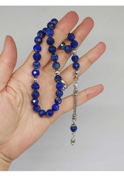 Yasamtohumu Lapis Taşı Üst Segment Faset Kesim 33lük Tesbih 8mm 54330 Çok Renkli
