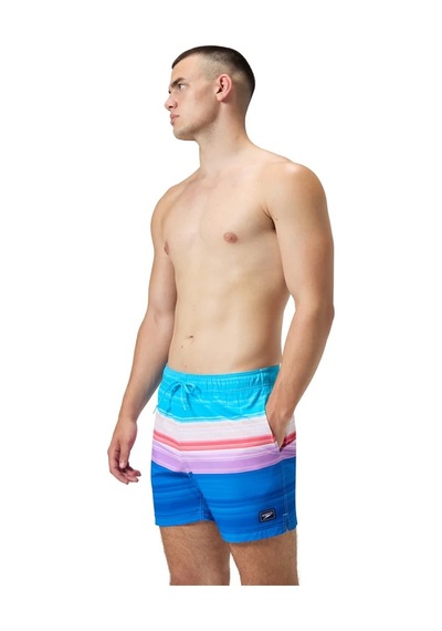 Speedo Print Redondo Edge Volley Erkek Şort Mayo Çok Renkli