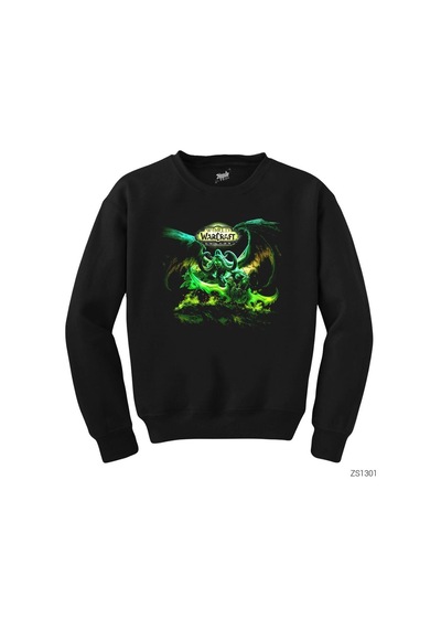 World Of Warcraft Lord Of The Outland Siyah Sweatshirt