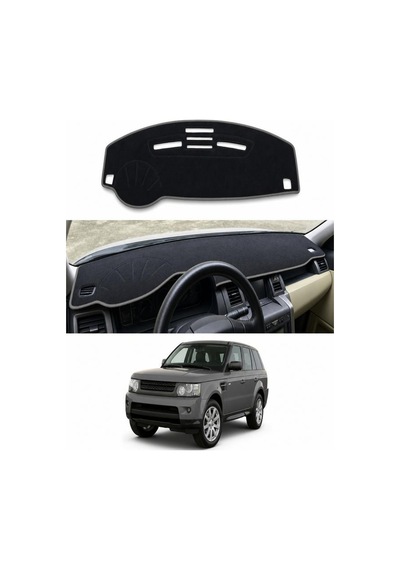 Range Rover - Sport 2005-2013 Uyumlu Torpido Koruma Kılıfı - Gri Şeritli