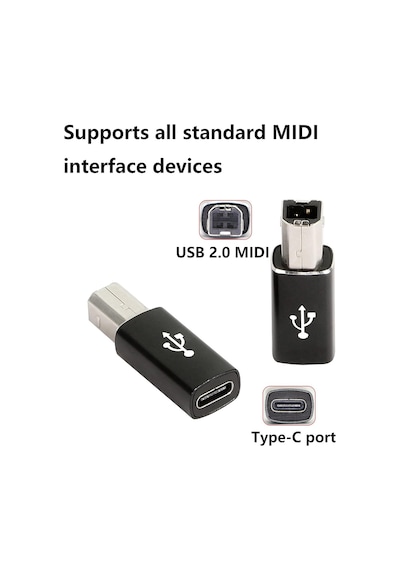 5219 Type C To Usb B Midi Klavye Yazıcı Printer Çevirici Dönüştü