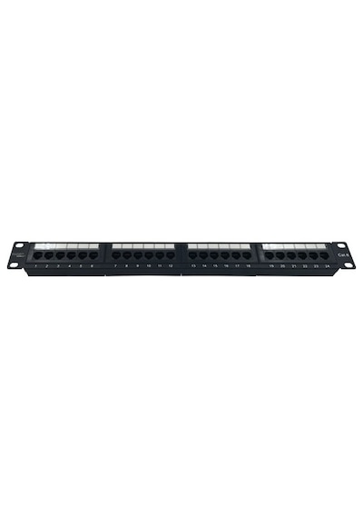 24Port Cat6 Utp Modüler Dolu Patch Panel