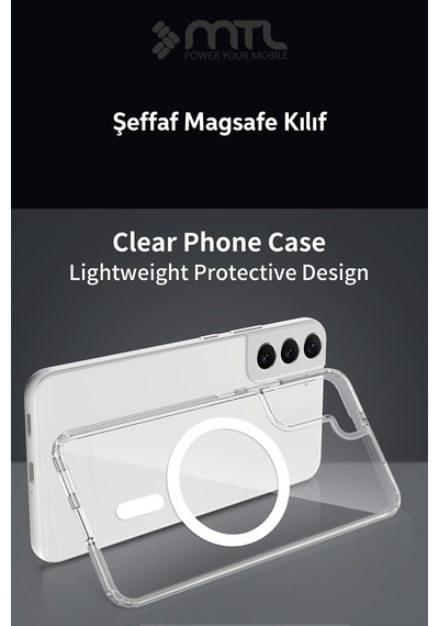 Samsung S22 Plus Şeffaf Magsafe Kılıf Mtl Safe