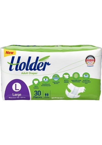 Holder Yetişkin Hasta Bezi Large Büyük Boy 30'Lu