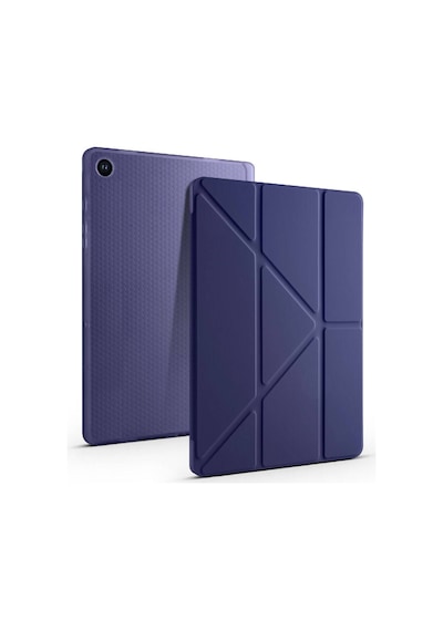 Galaxy Tab A9 Kılıf Uyumlu Zore Tri Folding Kalem Bölmeli Standlı Kılıf-mor