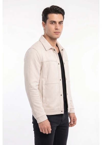 Dynamo Erkek Siyah Regular Fit Mevsimlik Süet Spor Mont Bgl-st05437 Taş