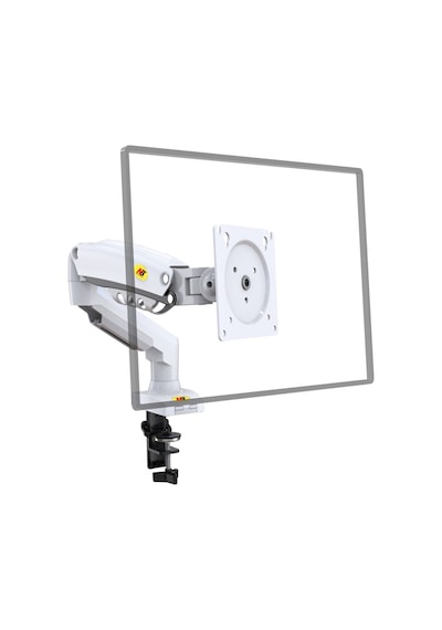 Nb North Bayou F80 17"-30" Amortisörlü 2-9 KG Monitör Standı Beyaz