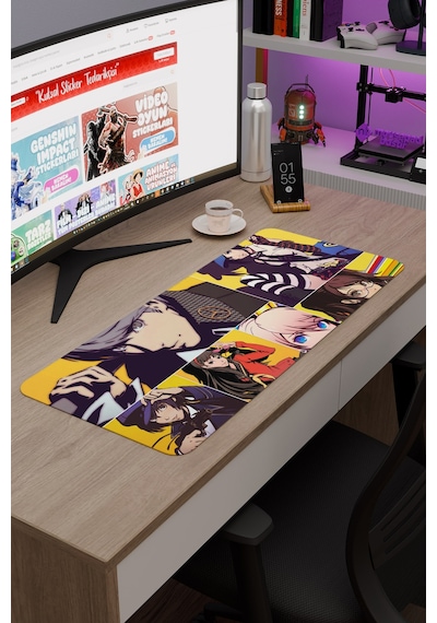 Persona 4 Kaymaz Dikişli Kauçuk Oyuncu Mousepad V2 - 70x30 Xl Gaming Mouse Pad Fare Altlığı