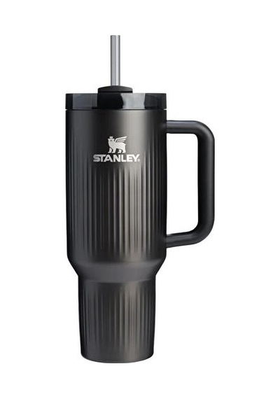 Stanley The Quencher H2.0 Fluted Tumbler 1.18l Pipetli Termos 10-13002-0132 Siyah