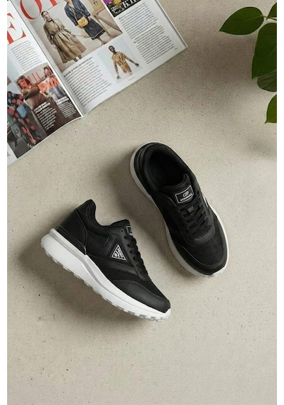 Ayakkabı Fuarı Elit Yscpx6081 Kadın Klasik Sneaker Siyah - Beyaz Siyah - Beyaz