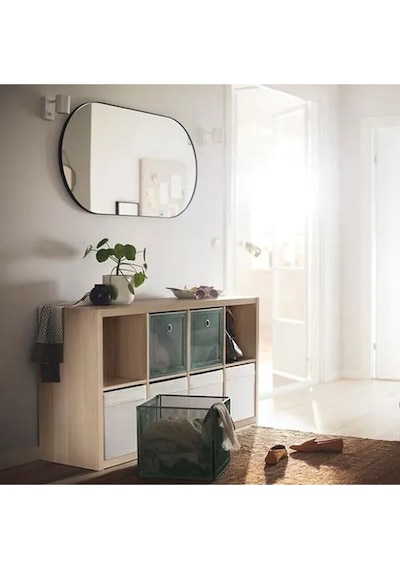 Ikea Kallax Açık Raf Ünitesi, Ağartılmış Meşe Görünümlü 77x147 Safirmeşe
