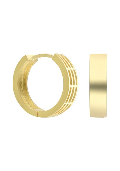 Basic Halka Küpe 717060 Gold Gümüş