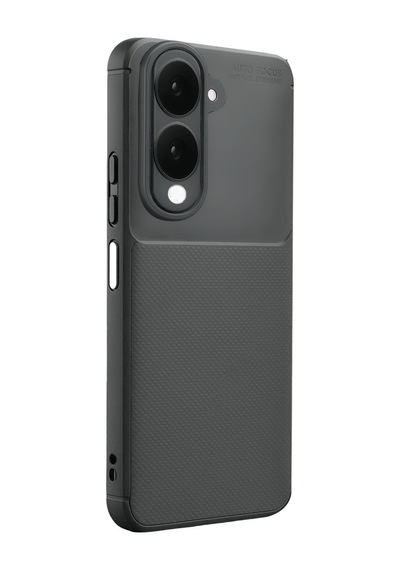Vivo Y29s Uyumlu Auto Focus Karbon Kapak - Gri