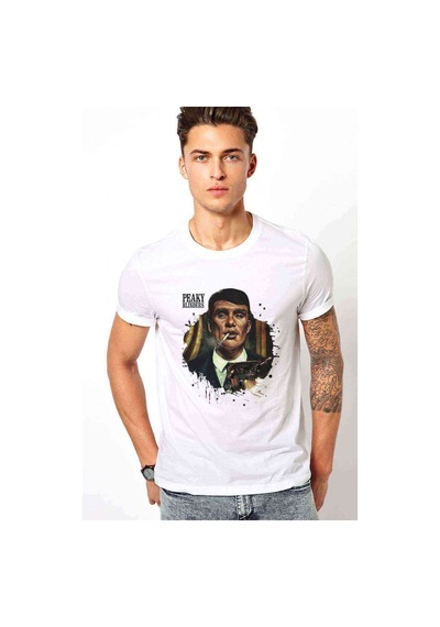 Peaky Bılnders Baskılı Beyaz Erkek Tshirt (531014827)