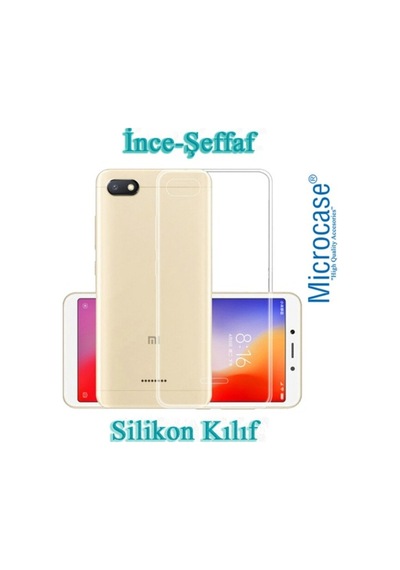 Microcase Xiaomi Redmi 6A Ince 0.2 Mm Soft Silikon Kilif+Tempered 277552172 - Seçenek / Cam Koruma-Cam Istiyorum