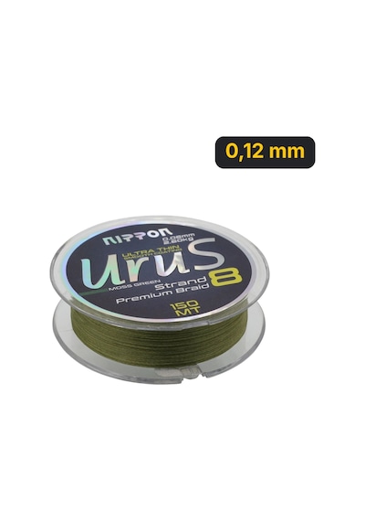 Nippon Urus 8x Braid 150 Mt Moss Green İp Misina 0,12 Mm