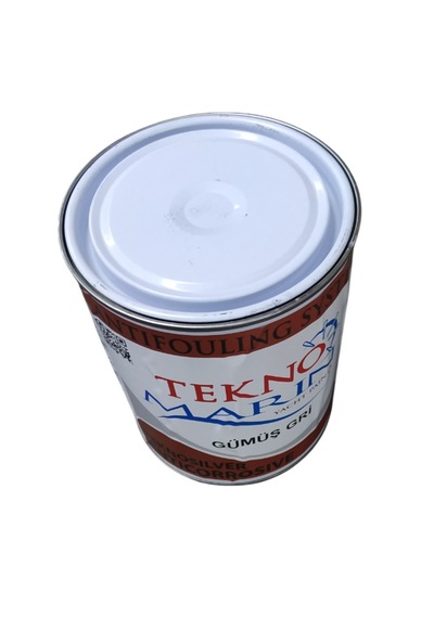 Tekne Zehirli Boya Astarı. 0,75 Litre. Gümüş Gri. Zehirli Astar